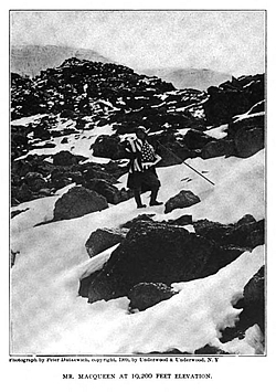 Peter MacQueen at 19200ft